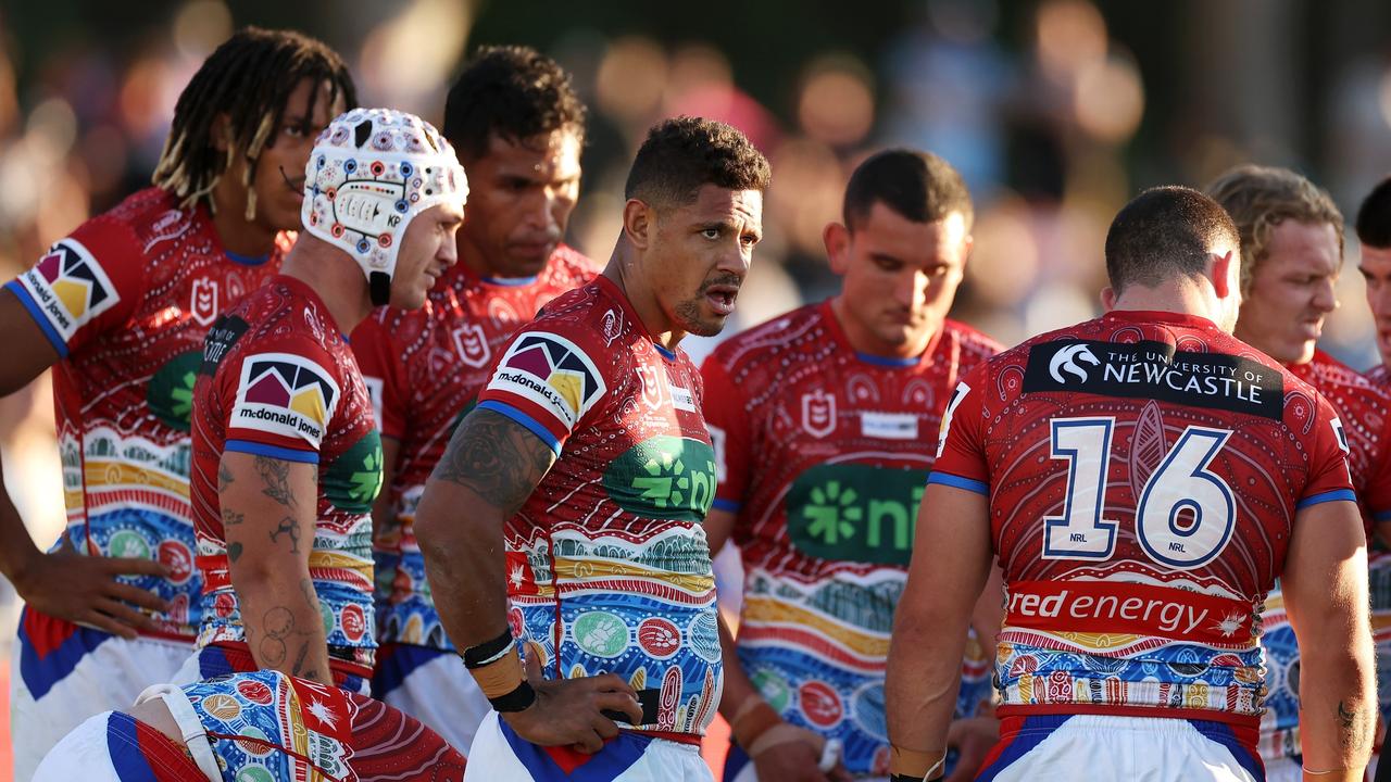 The Knights have gone backwards in recent weeks and have shifted Kalyn Ponga back to fullback to improve their grades. Picture: Getty Images.