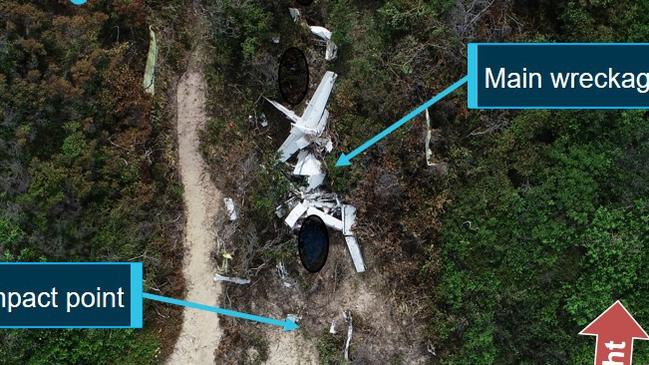 Overview of Lockhart River crash site. PICTURE: ATSB