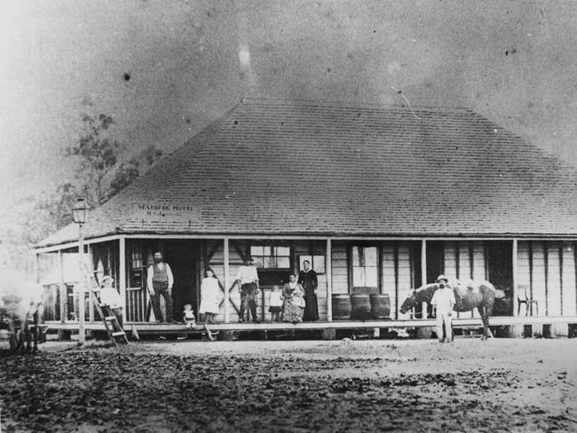 This photo of the Marburg Hotel was taken in 1886. Picture: State Library of Queensland