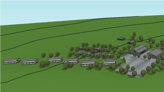 The proposed meatworks and workers' camp at Sondella Station