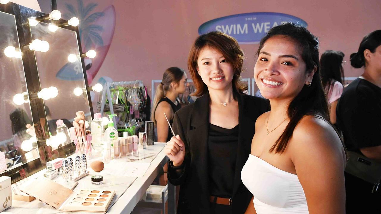 Esther Chen (left) and Milagros Valdivia at the opening of the 3-day pop up store Shein, Brookside Shopping Centre. Picture: Patrick Woods.