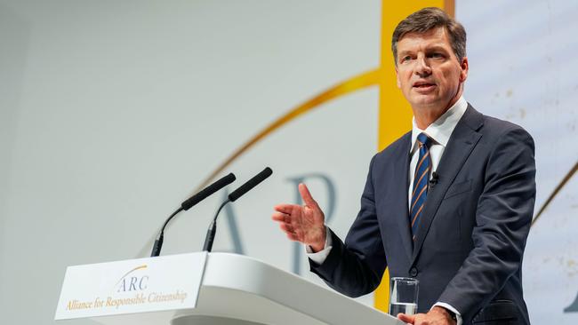 Angus Taylor at the Alliance For Responsible Citizenship Conference. Picture: James Whatling / Parsons Media