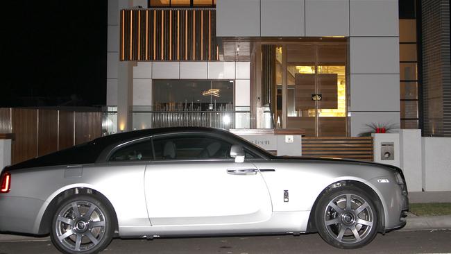 A Bentley parked outside the Mehajer house. / Picture: Backgrid