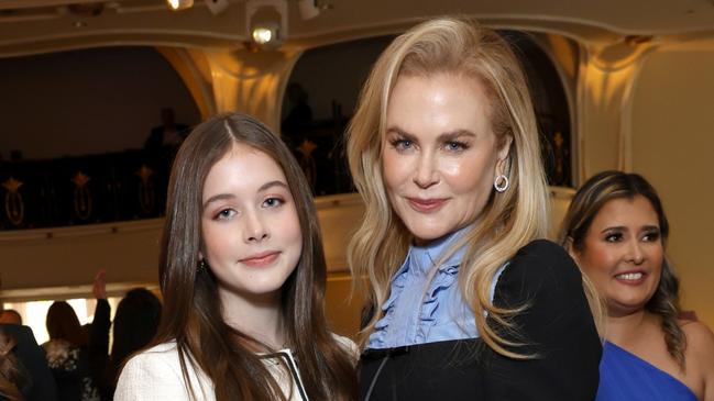 BEVERLY HILLS, CALIFORNIA - DECEMBER 04: (L-R) Faith Margaret Kidman Urban and Nicole Kidman attend The Hollywood Reporter Women in Entertainment 2024 at The Beverly Hills Hotel on December 04, 2024 in Beverly Hills, California.  (Photo by Stefanie Keenan/The Hollywood Reporter via Getty Images)