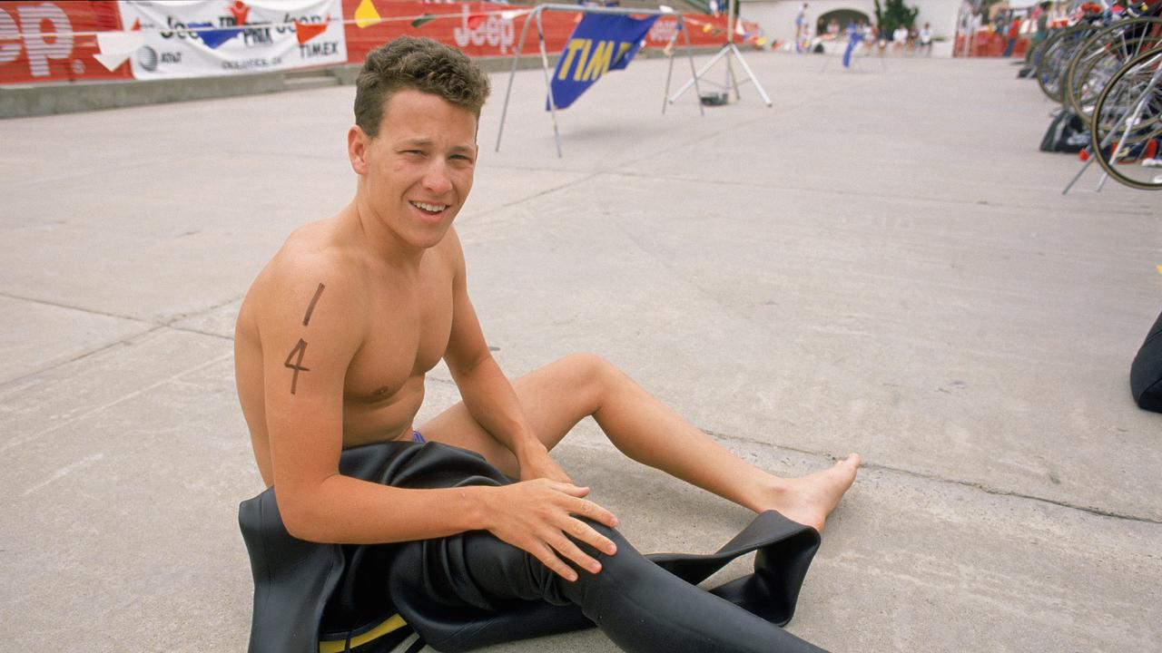 17-year-old Lance Armstrong competes in a triathlon in May 1988 – 11 years before his maiden Tour de France triumph.