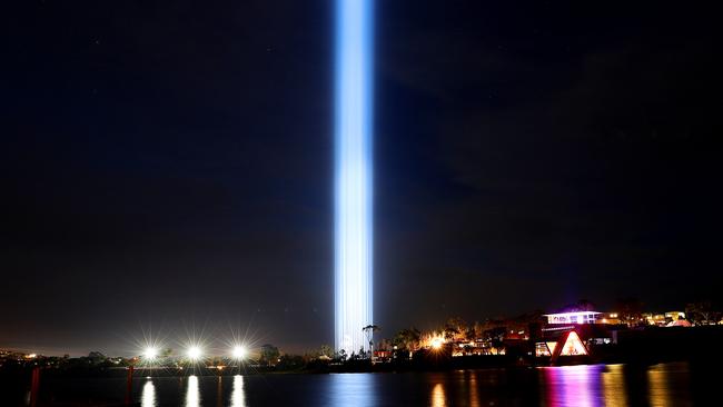 Test lighting of Spectra at Mona last year. Picture: SAM ROSEWARNE.