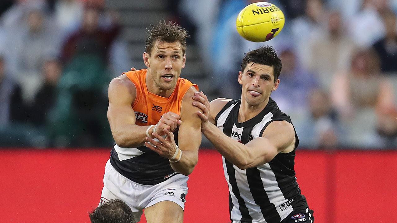 The Magpies waited too long to change their plans against GWS. Picture: Michael Klein.