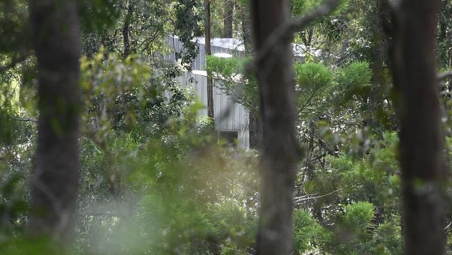 A shed on the property under investigation at Amamoor.