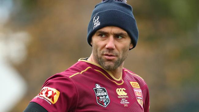 The Maroons have the best hooker of all time in assistant coach Cameron Smith, and believe he can help unleash Grant and Hunt. Picture: Getty Images.