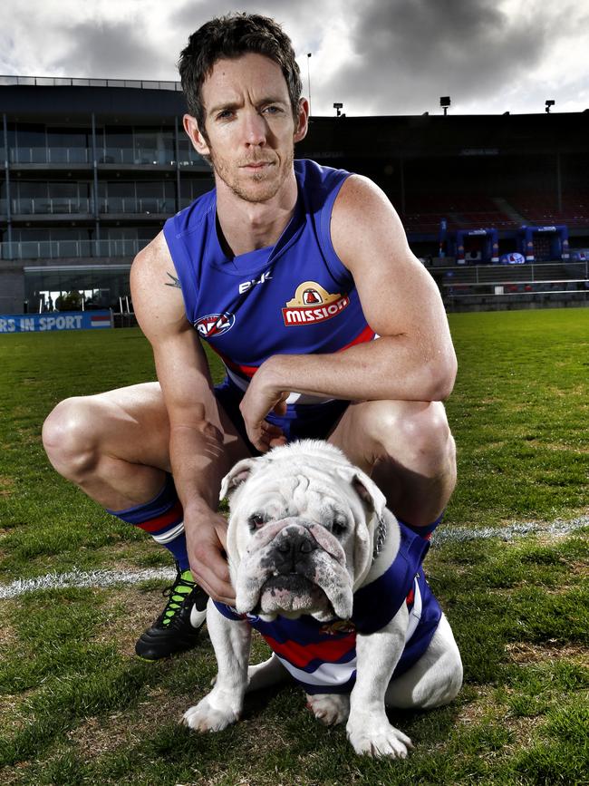 Robert Murphy and Sid posed for a shot on Whitten Oval.