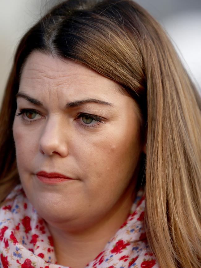 Australian Greens Senator Sarah Hanson-Young (AAP Image/Kelly Barnes)