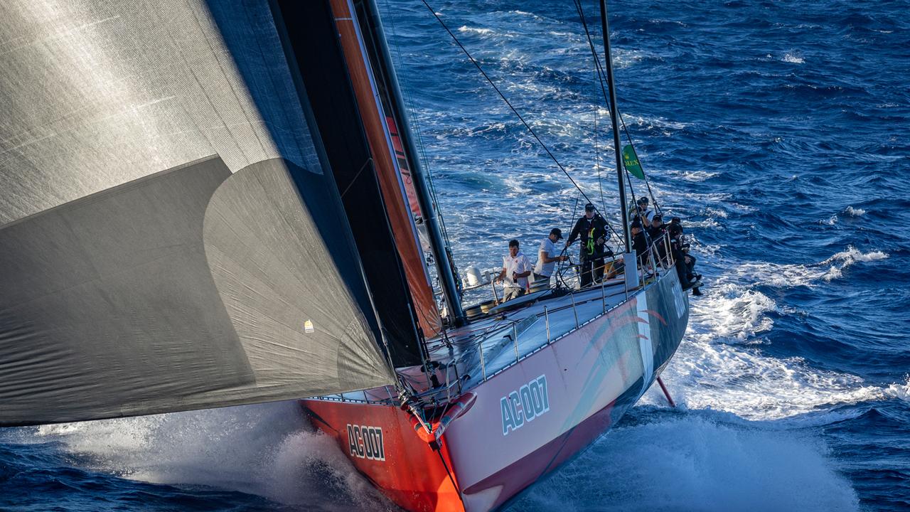 Andoo Comanche heading towards Hobart. Sydney to Hobart 2022. Picture: Rolex/Andrea Francolini