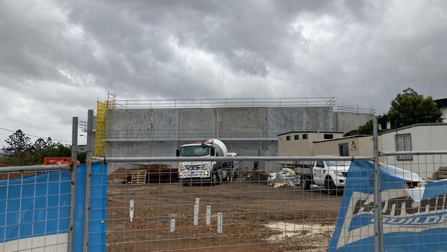 Supercheap Auto’s new home at the corner of Channon St and the Bruce Highway on the old Brodies site is well underway, but whether it will be joined by a funeral parlour remains to be seen.