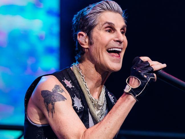 SAO PAULO, BRAZIL - MARCH 25: Perry Farrell of Jane's Addiction performs live on stage during day two of Lollapalooza Brazil at Autodromo de Interlagos on March 25, 2023 in Sao Paulo, Brazil. (Photo by Mauricio Santana/Getty Images)