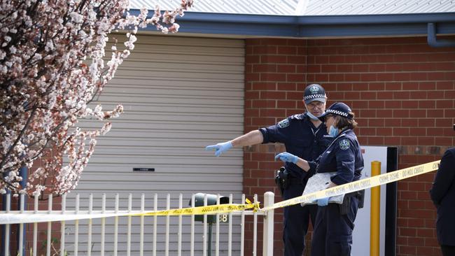 Major Crime officers and Western District Detectives are investigating a murder at Seaton last night. 11th September 2024. Picture: Brett Hartwig