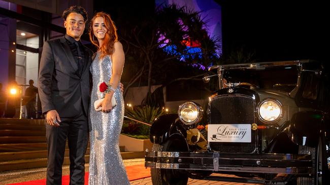 Victore Monifort-Rollinat and Olivia Taylor. King's Christian College's 2020 Formal. Photo: Supplied