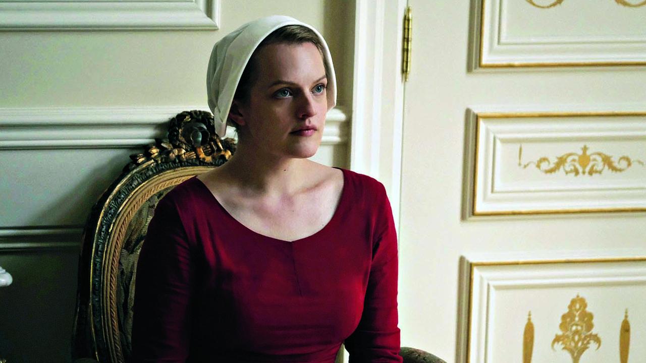 Elisabeth Moss as Offred in The Handmaid's Tale. Picture: George Kraychyk/Hulu