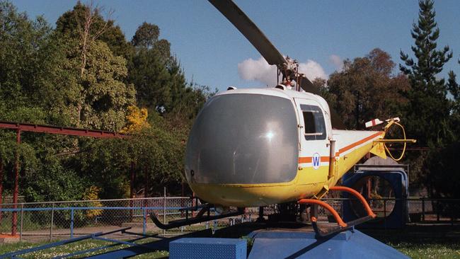 The helicopter ride at Wobbie’s World. Picture: News Corp Australia 