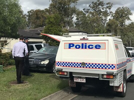 The house at Molendinar where the stabbing occurred. Picture: 7 News Gold Coast
