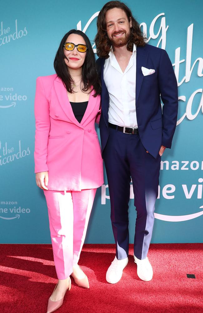 Gen Fricker and Matt Agnew at Being The Ricardos Australian film premiere. Picture: Matrix Media Group