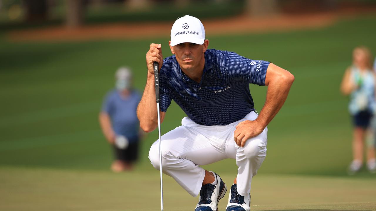 Billy Horschel has apologised after losing his cool at the Masters. (Photo by Mike Ehrmann/Getty Images)