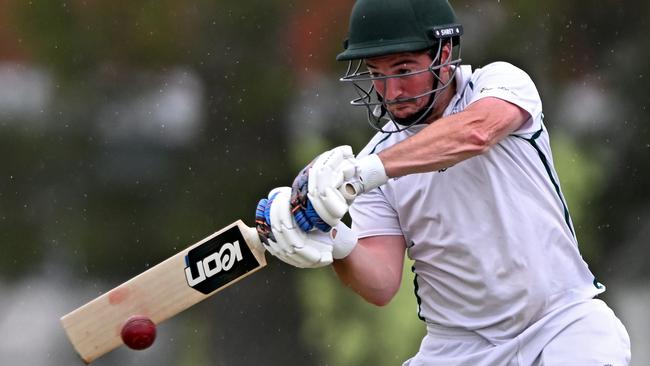 Daniel Salpietro in action for Airport West St Christophers. Picture: Andy Brownbil