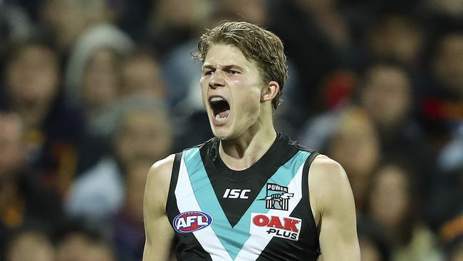 Xavier Duursma was one of Port Adelaide’s breakout young guns. Picture: Sarah Reed.