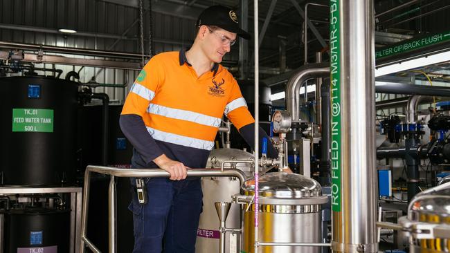 The Tooheys Lidcombe brewery Reverse Osmosis Water Recycling plant is estimated to save 415 million litres of water per year. Photo: Sydney Water