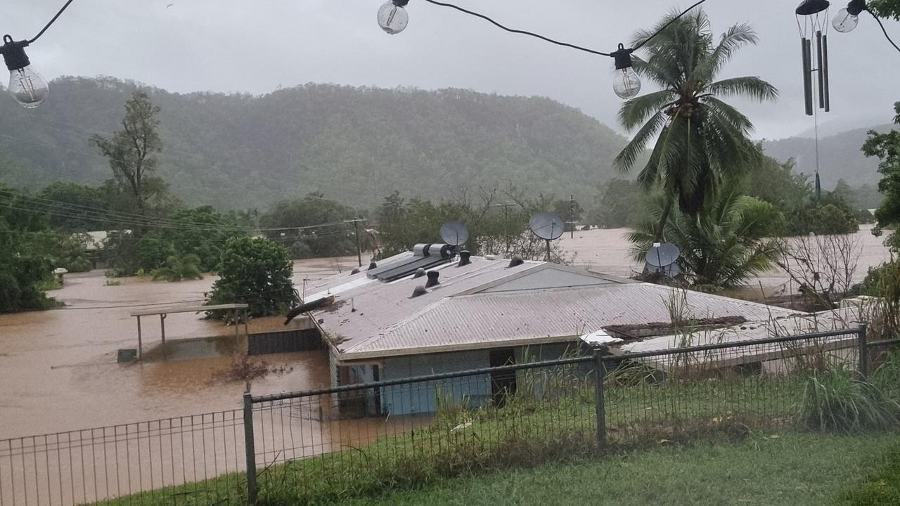 Wujal Wujal, Rossville and Ayton as rivers flood. The Bloomfield has broken its banks – Photo Supplied Facebook