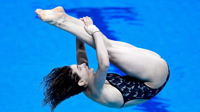 Maddison Keeney during the 1m Springboard event in Hungary.