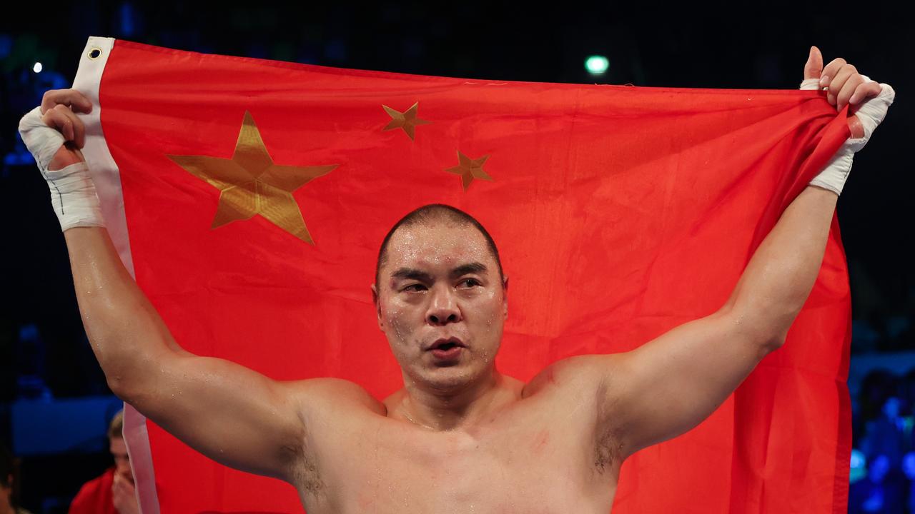 Zhang said the victory was for “all Chinese who showed up” to support him. (Photo by James Chance/Getty Images)