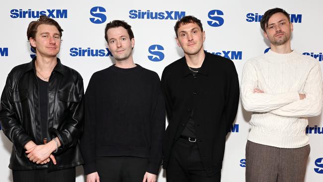 Dave Bayley, Drew MacFarlane, Joe Seaward and Edmund Irwin-Singer of Glass Animals. Picture: Cindy Ord/Getty Images.