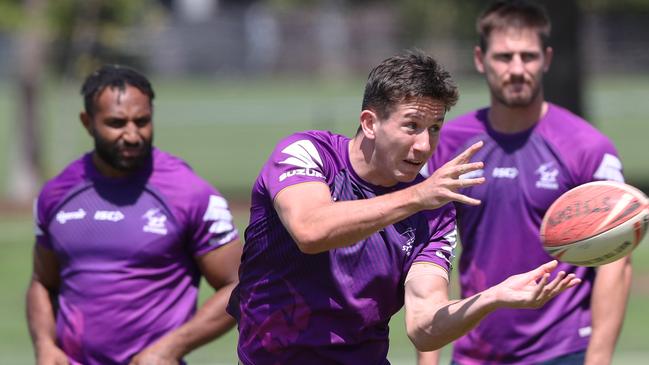 Cooper Johns said he loves being at Melbourne Storm because it has taken him out of his comfort zone.