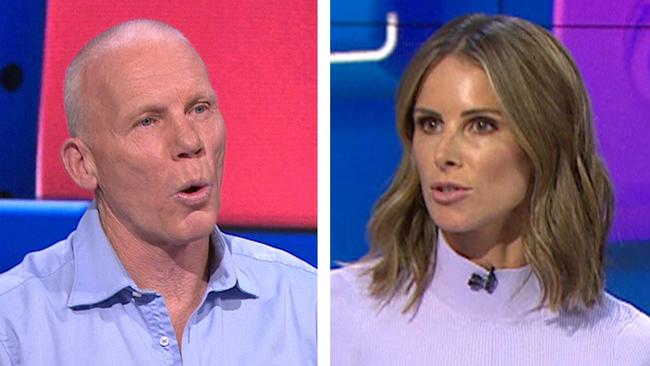 Robbie Slater and Candice Warner didn't see eye-to-eye on the former's controversial column about Sam Kerr. Picture: Supplied