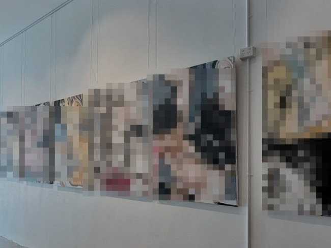 The exhibition was ultimately pulled from the walls a day early. Picture: Instagram