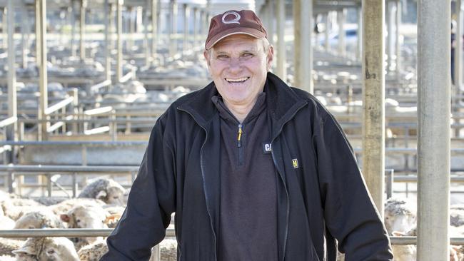 LIVESTOCK: Bendigo Sheep and Lamb salePICTURED: Geoff Hampson from Pyramid Hill selling 54.Picture: Zoe Phillips