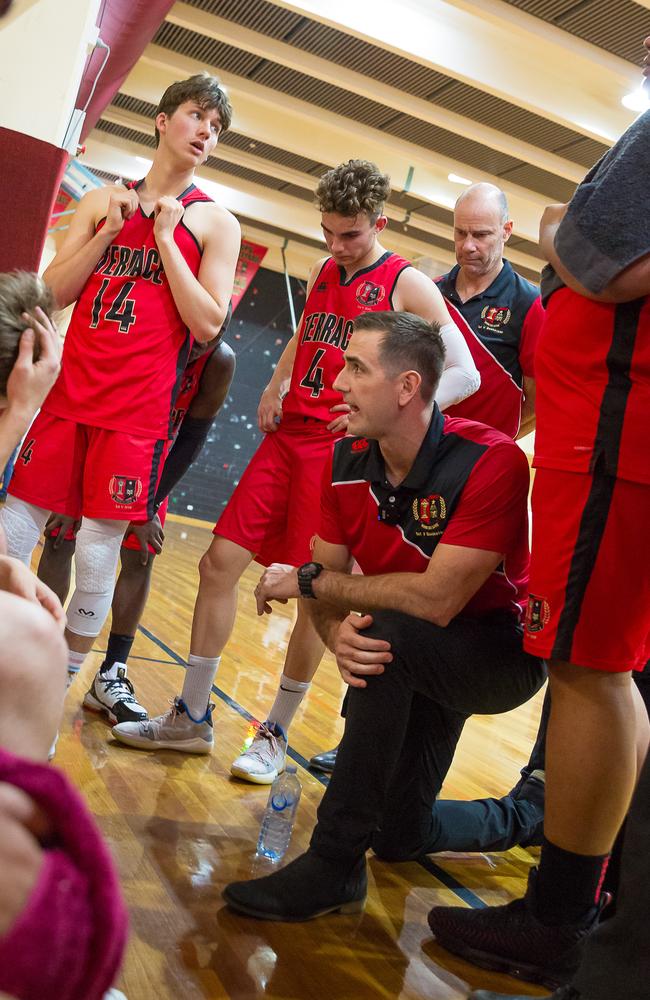 St Joseph's College Gregory Terrace coach Matthew Hamilton-Smith.