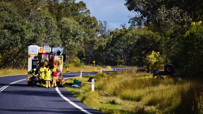 Moonie Highway crash. Pic: Peta McEachern