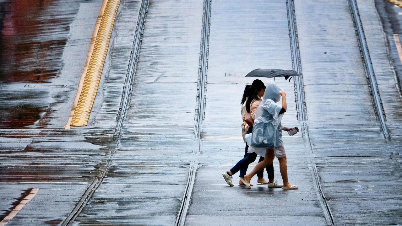 Parts of Melbourne have experienced their wettest day on record. Picture: NCA NewsWire / Luis Enrique Ascui