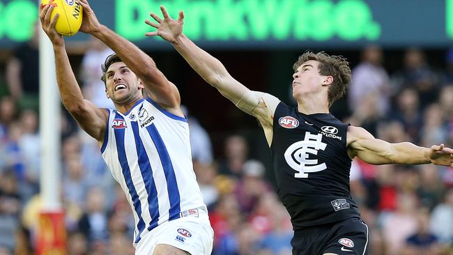 Clubs want to see more contests in AFLX games. Picture: Michael Klein