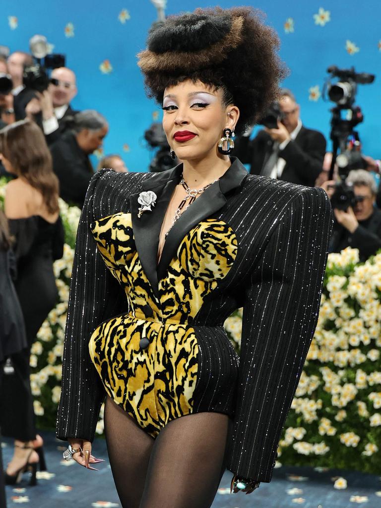The rapper embraced her feline side at the Met Gala in early May. Picture: Dia Dipasupil/Getty Images/AFP