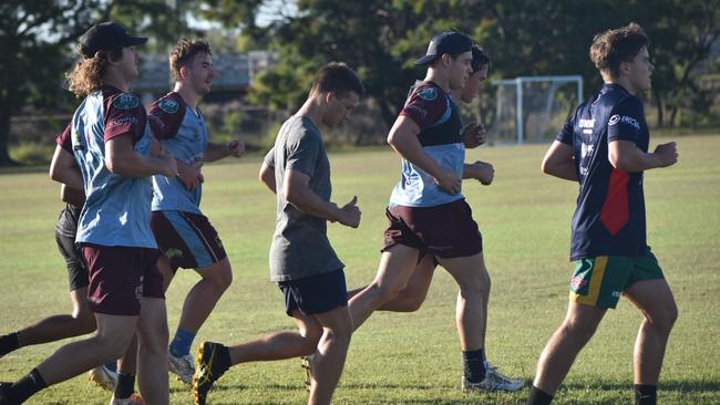CQ Capras under-16, under-18, under-21 and senior men training at Kettle Park, Rockhampton, on December 3, 2022.