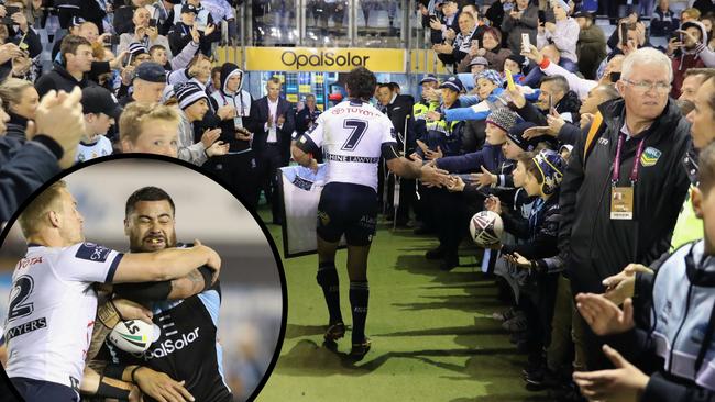 The Sharks edged the Cowboys in Cronulla.