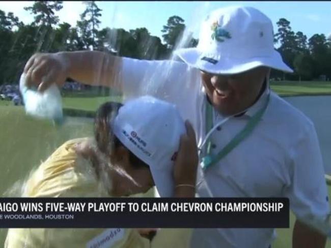 Saigo wins title after 5-way playoff
