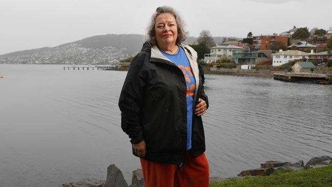 Fiona Abercrombie-Howroyd, a transport planner, near the proposed start point of the Battery Point walkway. Picture: Nikki Davis-Jones