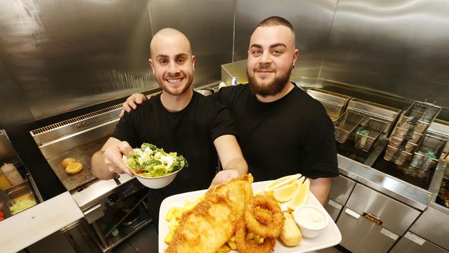 Tony and Joseph Fadlallah of Blue Marlin Fish n Chips, which came in at #2 in our Best of Melbourne fish and chip shops. Picture: Norm Oorloff