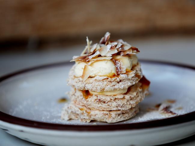 The decadent almond and coconut meringue. Picture: Sue Graham