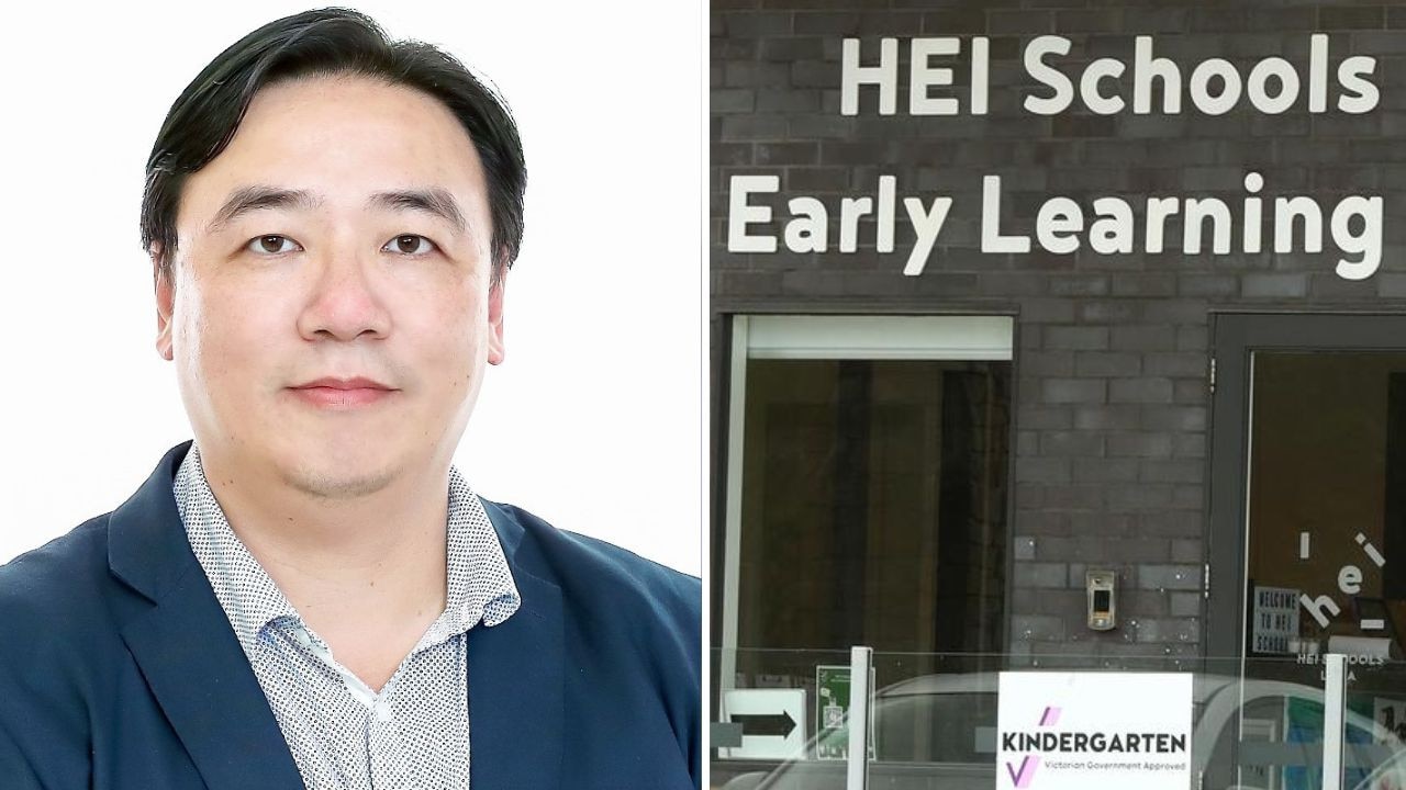 Kam Ming Yu (left) is the director of all HEI Schools in Victoria, including the three in Geelong that have been liquidated. Picture: