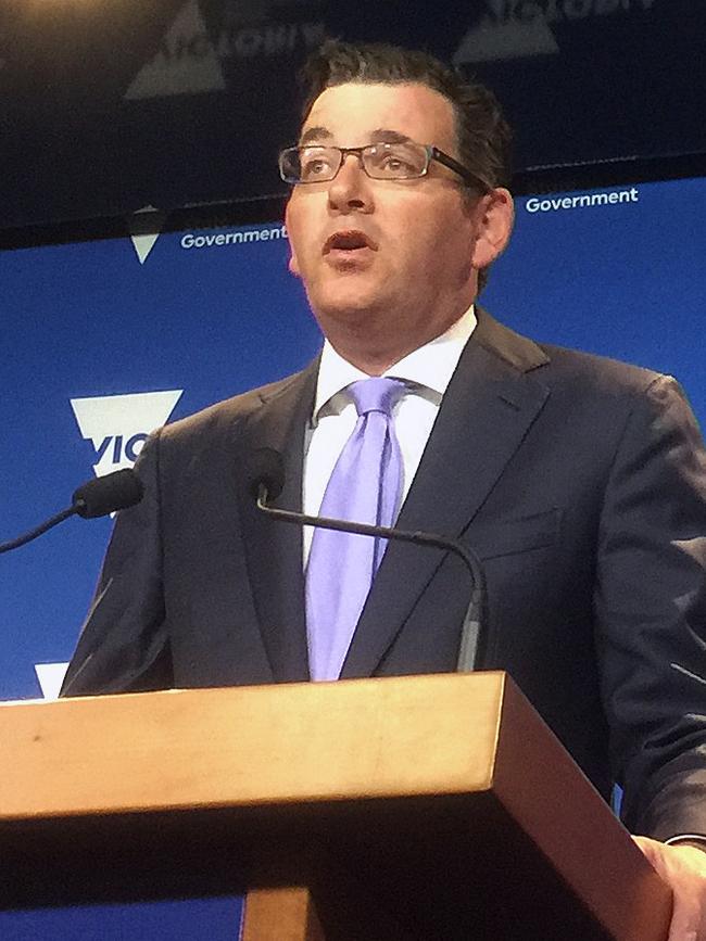 Premier Andrews is now talking about a night court. Picture: AAP