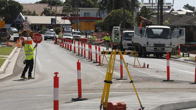 Work is progressing on the Byron bypass.